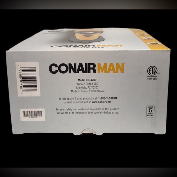 NIB CONAIR MAN 2-in-1 Clipper & Trimmer Kit in Case, Attachments, Cape & More - Picture 6 of 9